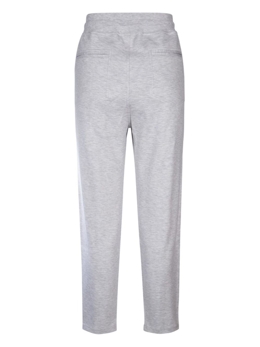 Brunello Cucinelli Cotton Blend Sweatpants - Light Grey