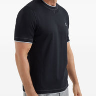 Brunello Cucinelli Logo Cotton T-shirt - Blue