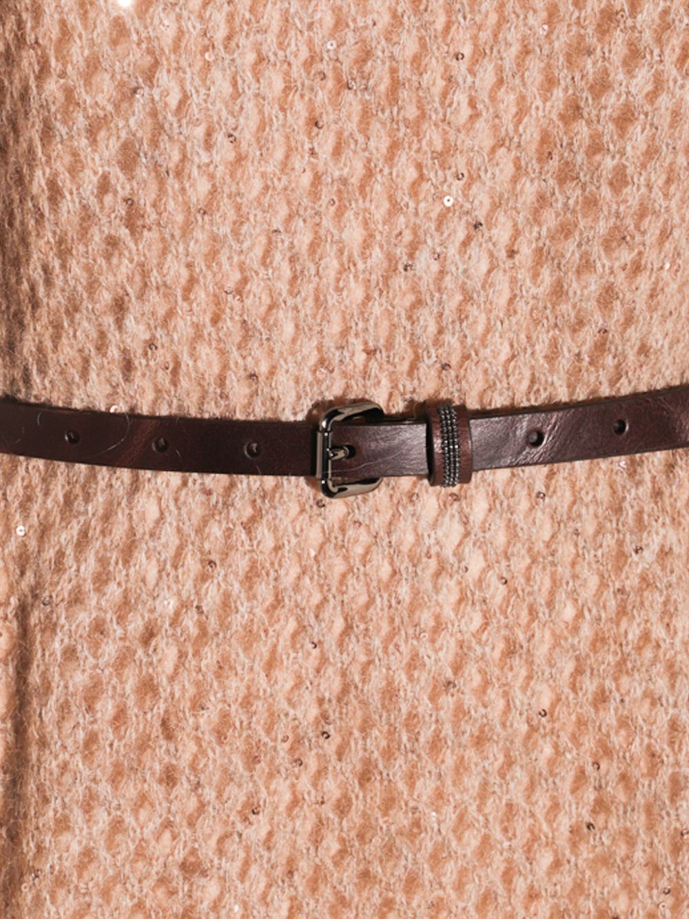 Brunello Cucinelli Wool Long Dress - Brown