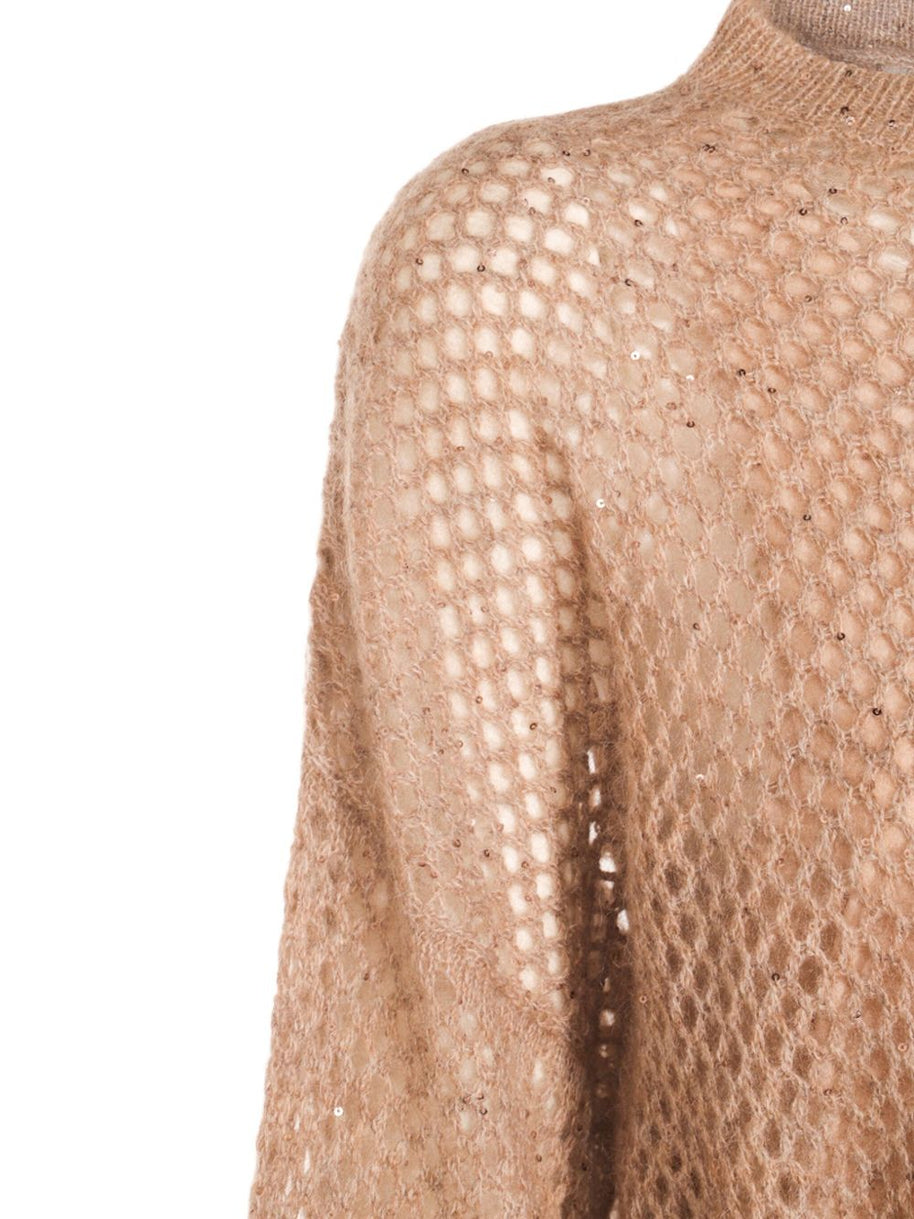 Brunello Cucinelli Wool Long Dress - Brown