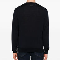 Jacob Cohen Wool And Silk Crewneck Sweater - Blue