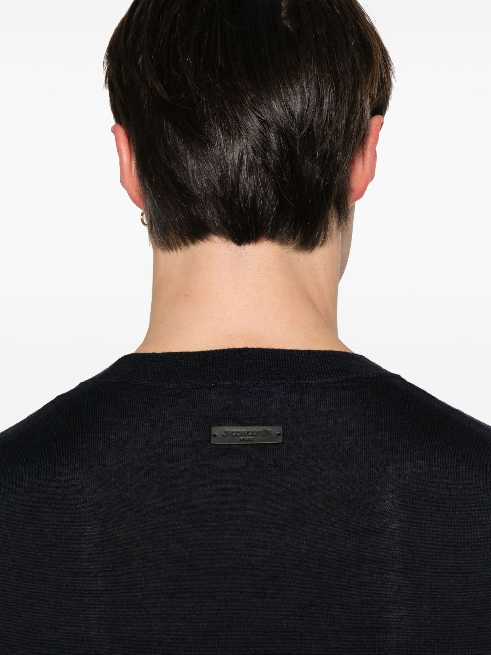 Jacob Cohen Wool And Silk Crewneck Sweater - Blue