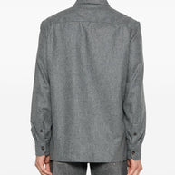 Brunello Cucinelli Wool Shirt - Grey