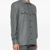 Brunello Cucinelli Wool Shirt - Grey