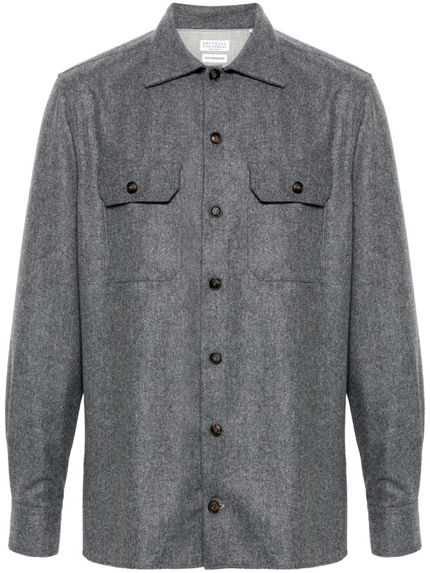 Brunello Cucinelli Mélange-effect Shirt