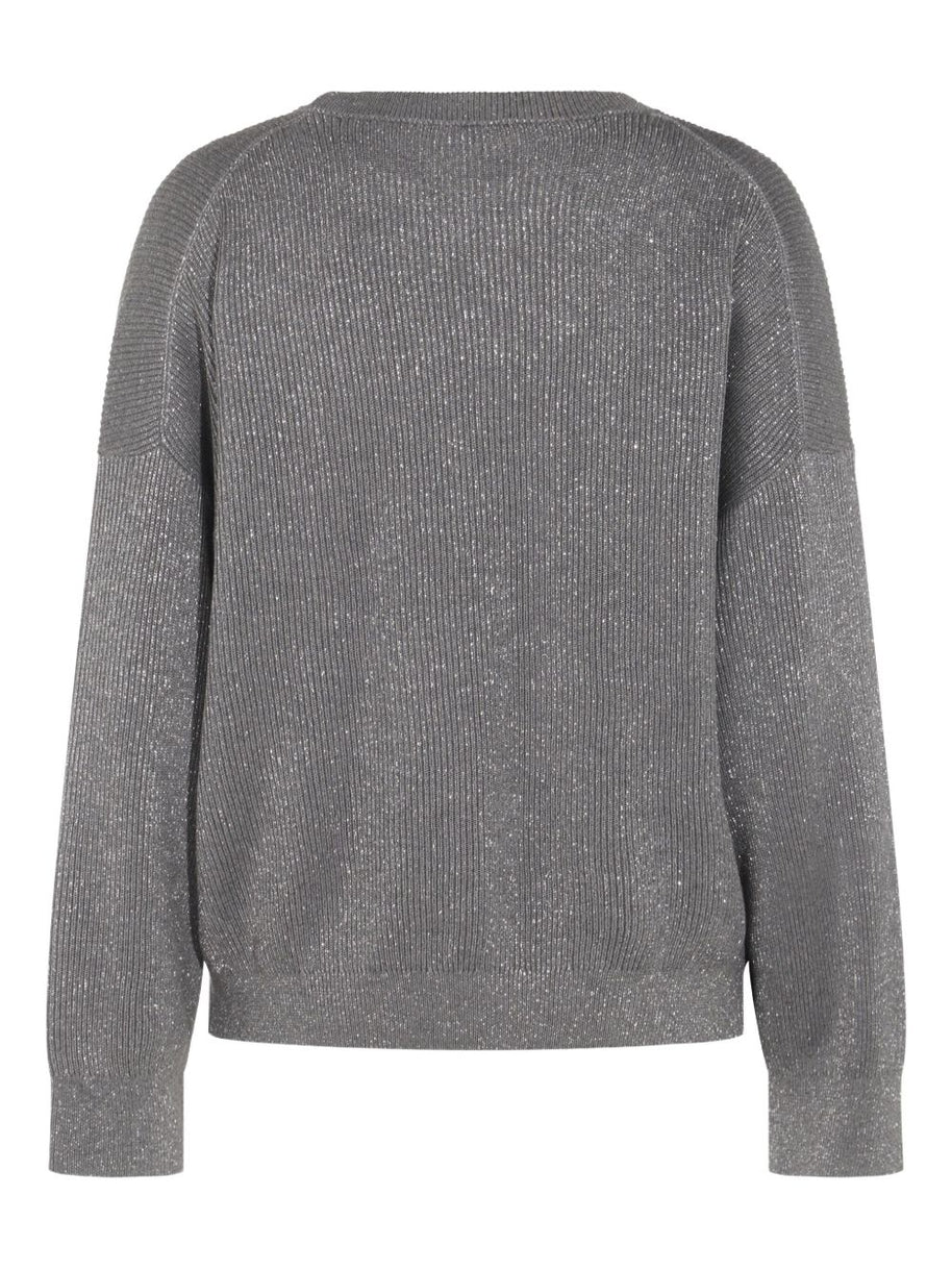 Brunello Cucinelli Cotton Crewneck Sweater - Grey