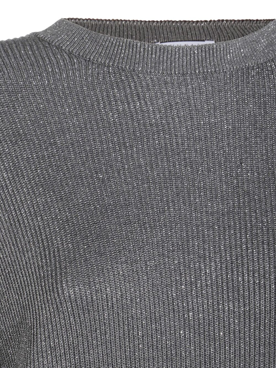 Brunello Cucinelli Cotton Crewneck Sweater - Grey