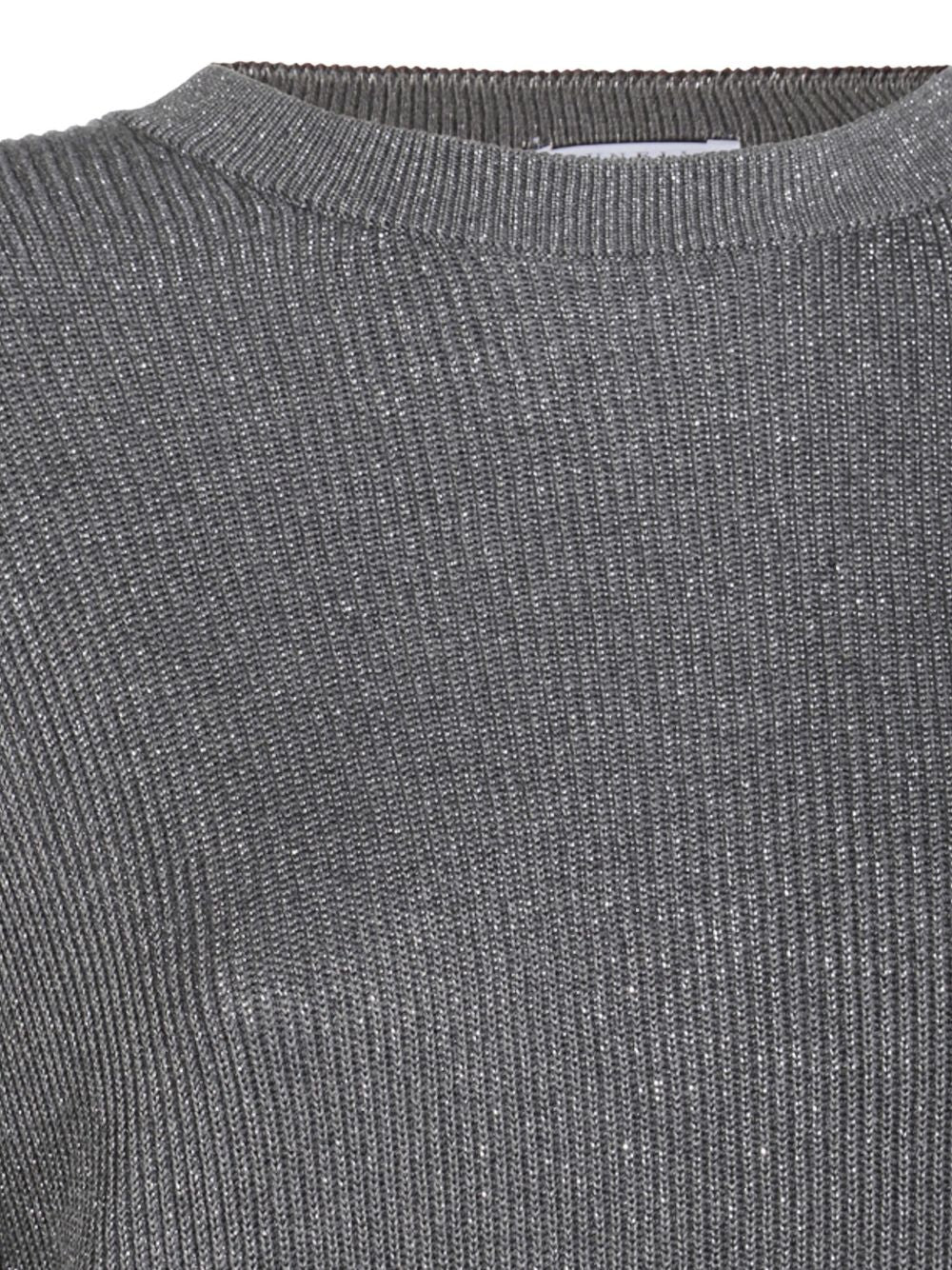 Brunello Cucinelli Cotton Crewneck Sweater - Grey