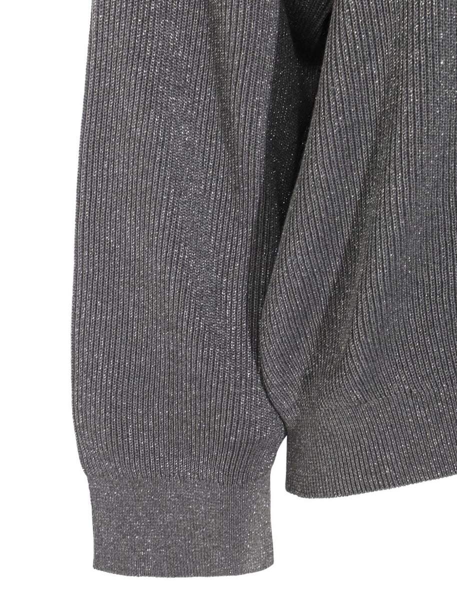 Brunello Cucinelli Cotton Crewneck Sweater - Grey