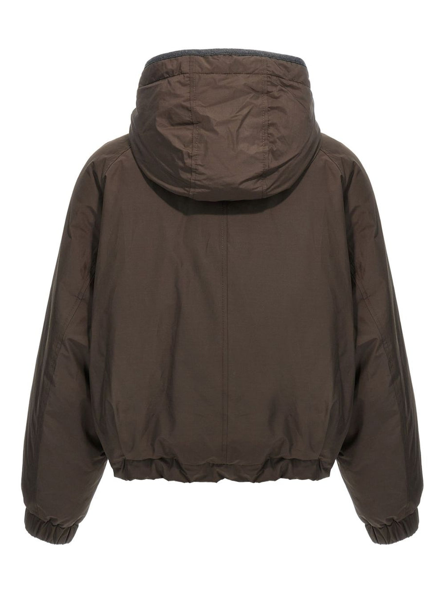 Brunello Cucinelli Short Down Jacket Brown