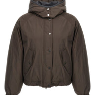 Brunello Cucinelli Short Down Jacket Brown