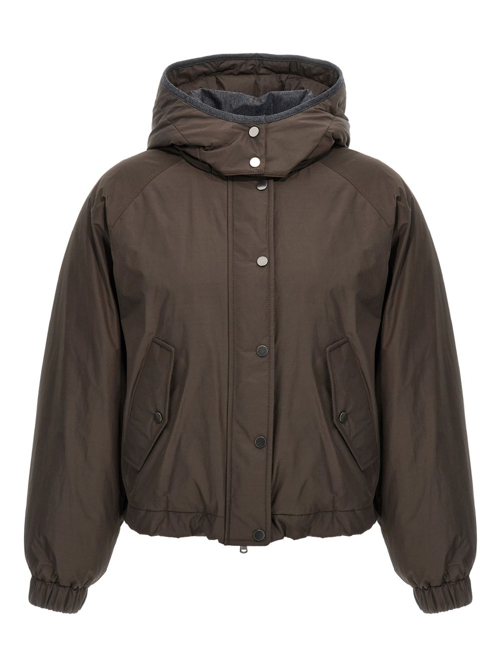 Brunello Cucinelli Short Down Jacket Brown