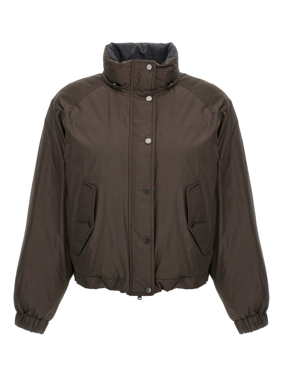 Brunello Cucinelli Short Down Jacket Brown