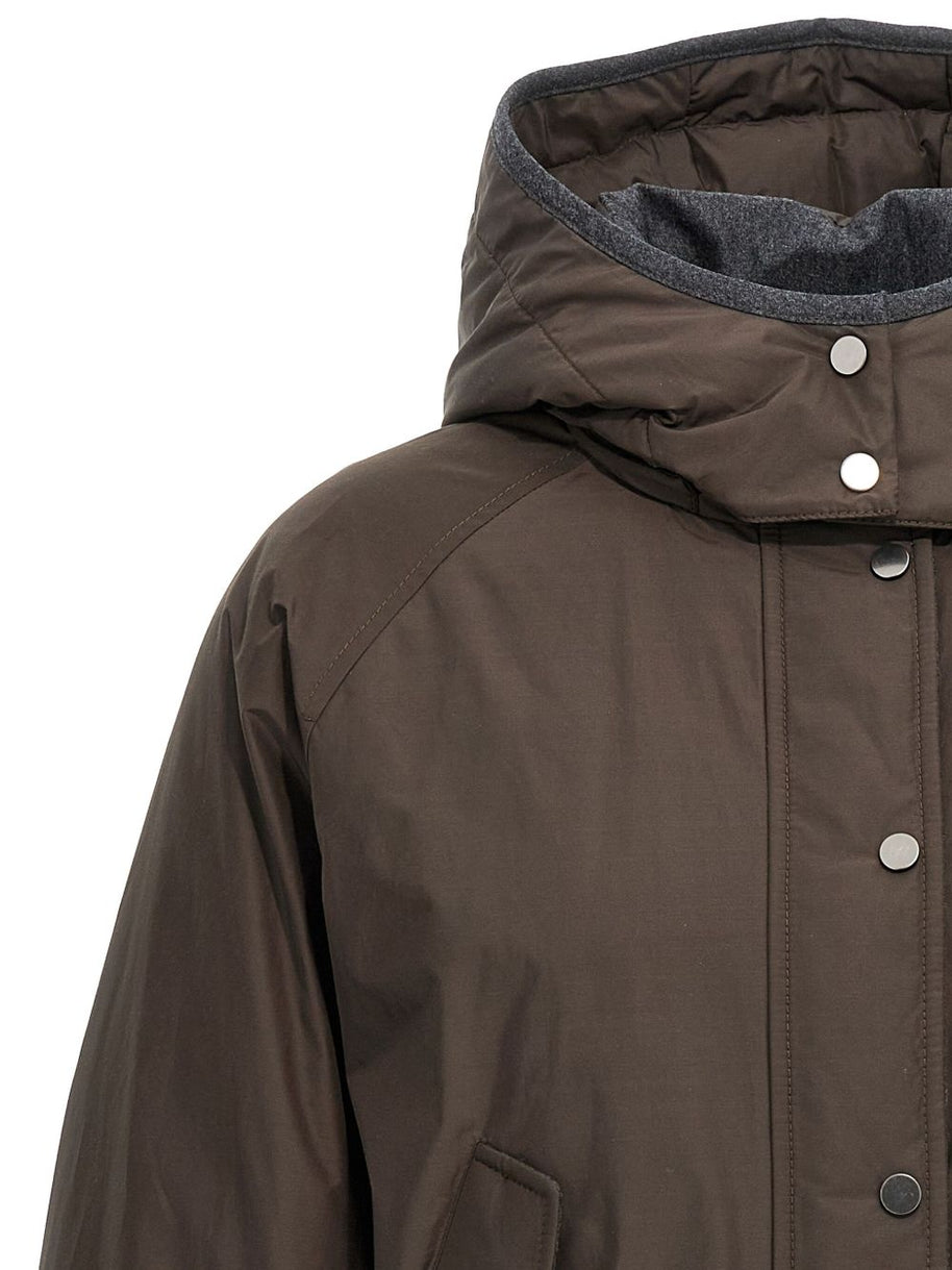 Brunello Cucinelli Short Down Jacket Brown