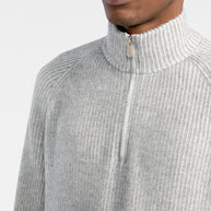 Brunello Cucinelli Cashmere Turtle-neck Sweater - Light Grey