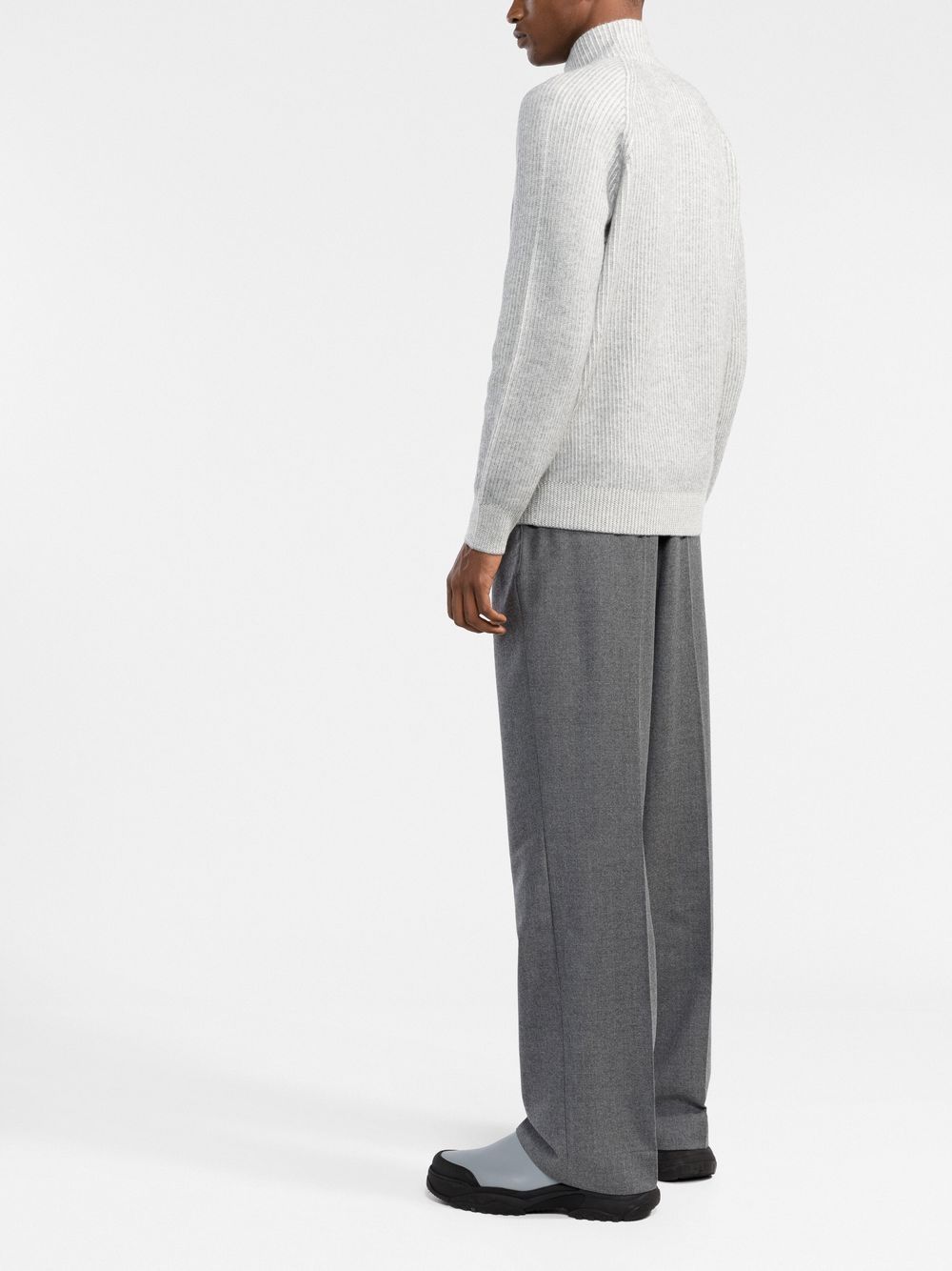 Brunello Cucinelli Cashmere Turtle-neck Sweater - Light Grey