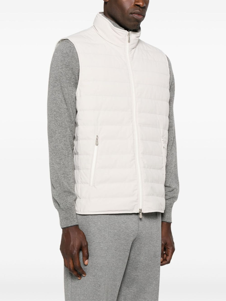 Brunello Cucinelli Nylon Down Jacket - White
