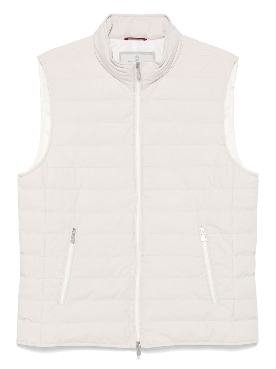 Brunello Cucinelli Nylon Down Jacket - White