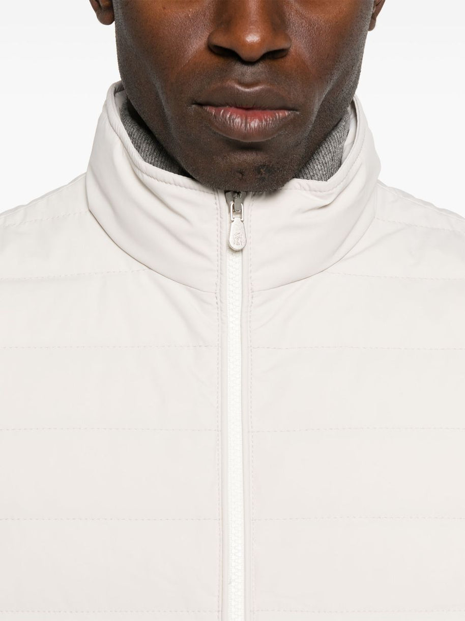Brunello Cucinelli Nylon Down Jacket - White