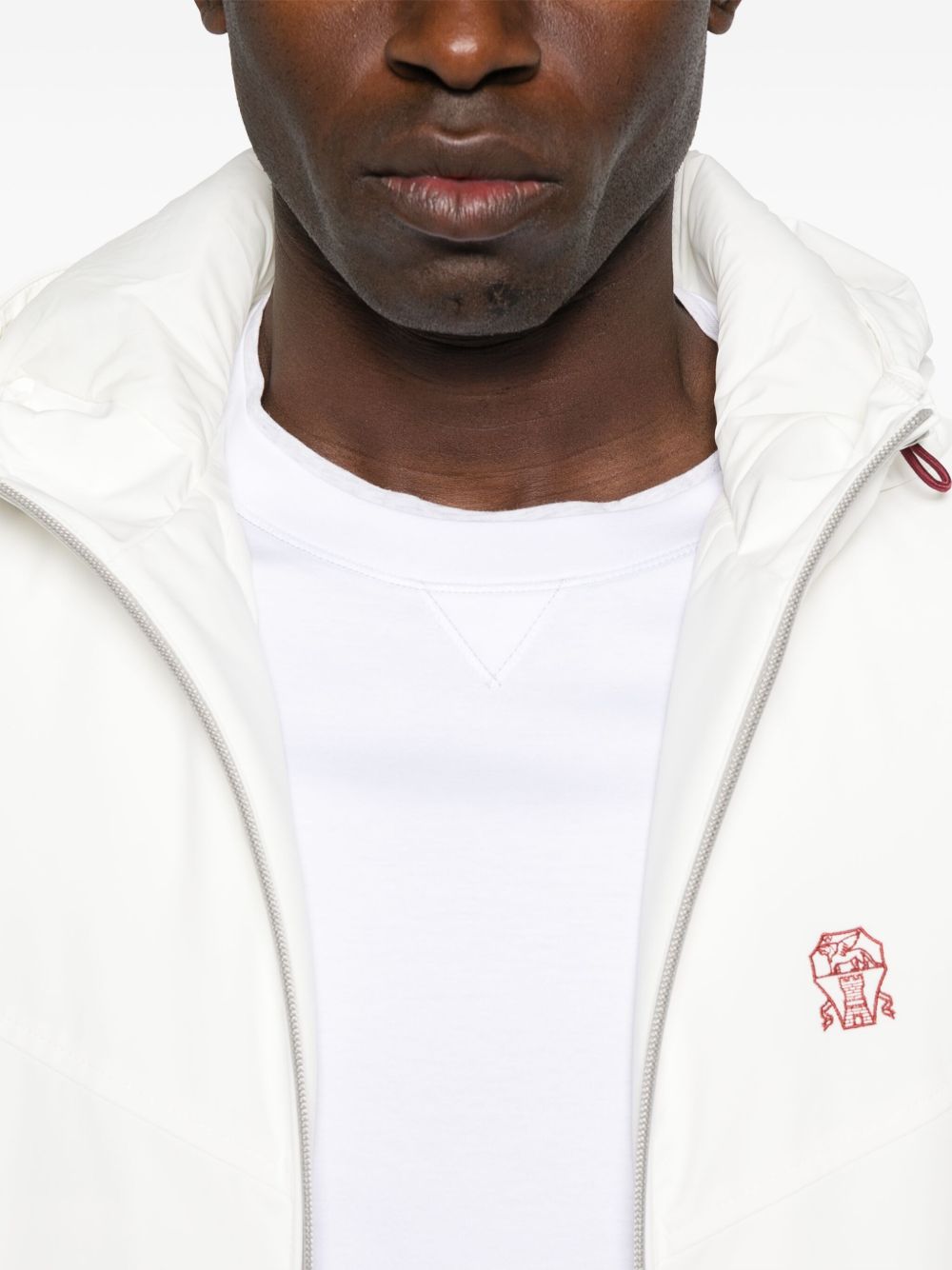 Brunello Cucinelli Logo Cotton T-shirt - White