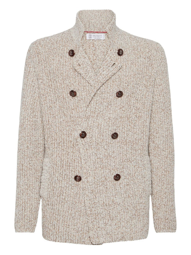 Brunello Cucinelli Wool And Cashmere Jacket Beige