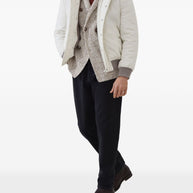 Brunello Cucinelli Wool And Cashmere Jacket - Beige