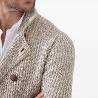 Brunello Cucinelli Wool And Cashmere Jacket - Beige