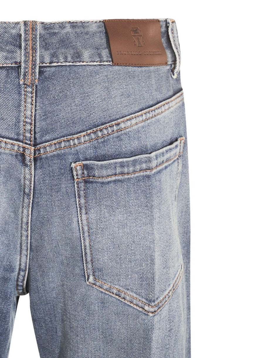 Brunello Cucinelli Denim Cotton Jeans - Blue