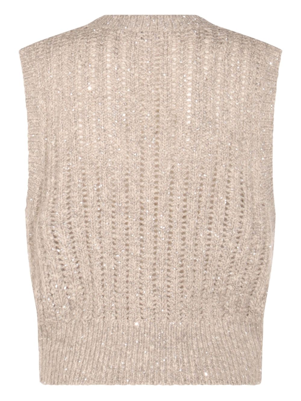 Brunello Cucinelli Wool Tank Top - Ivory