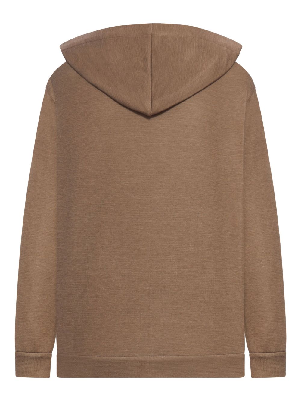 Brunello Cucinelli Cotton And Silk Blend Hoodie - Brown