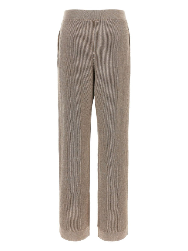 Brunello Cucinelli Ribbed Cotton Trousers