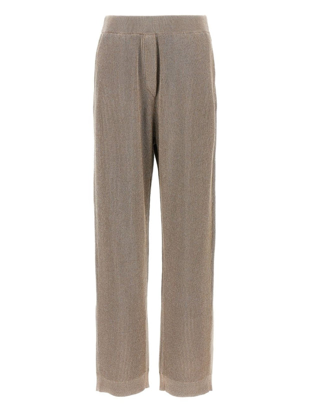 Brunello Cucinelli Ribbed Cotton Trousers