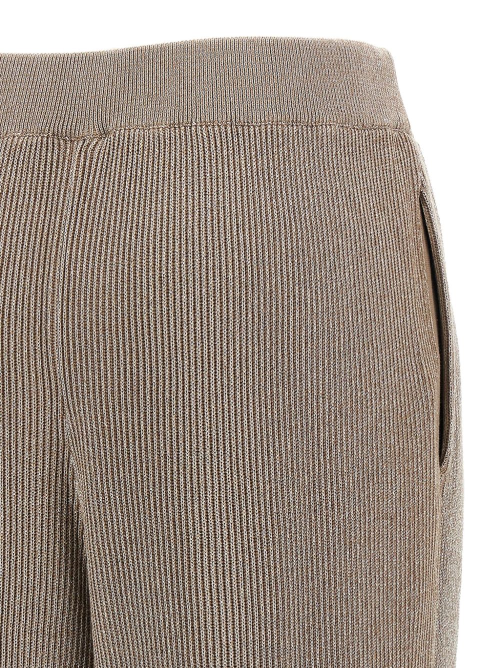 Brunello Cucinelli Ribbed Cotton Trousers