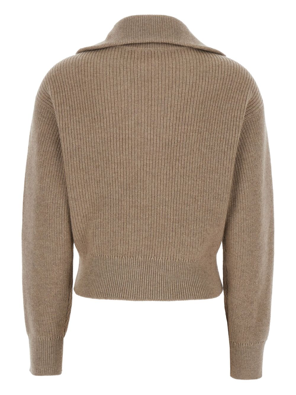 Brunello Cucinelli Cashmere Zipped Cardigan - Brown