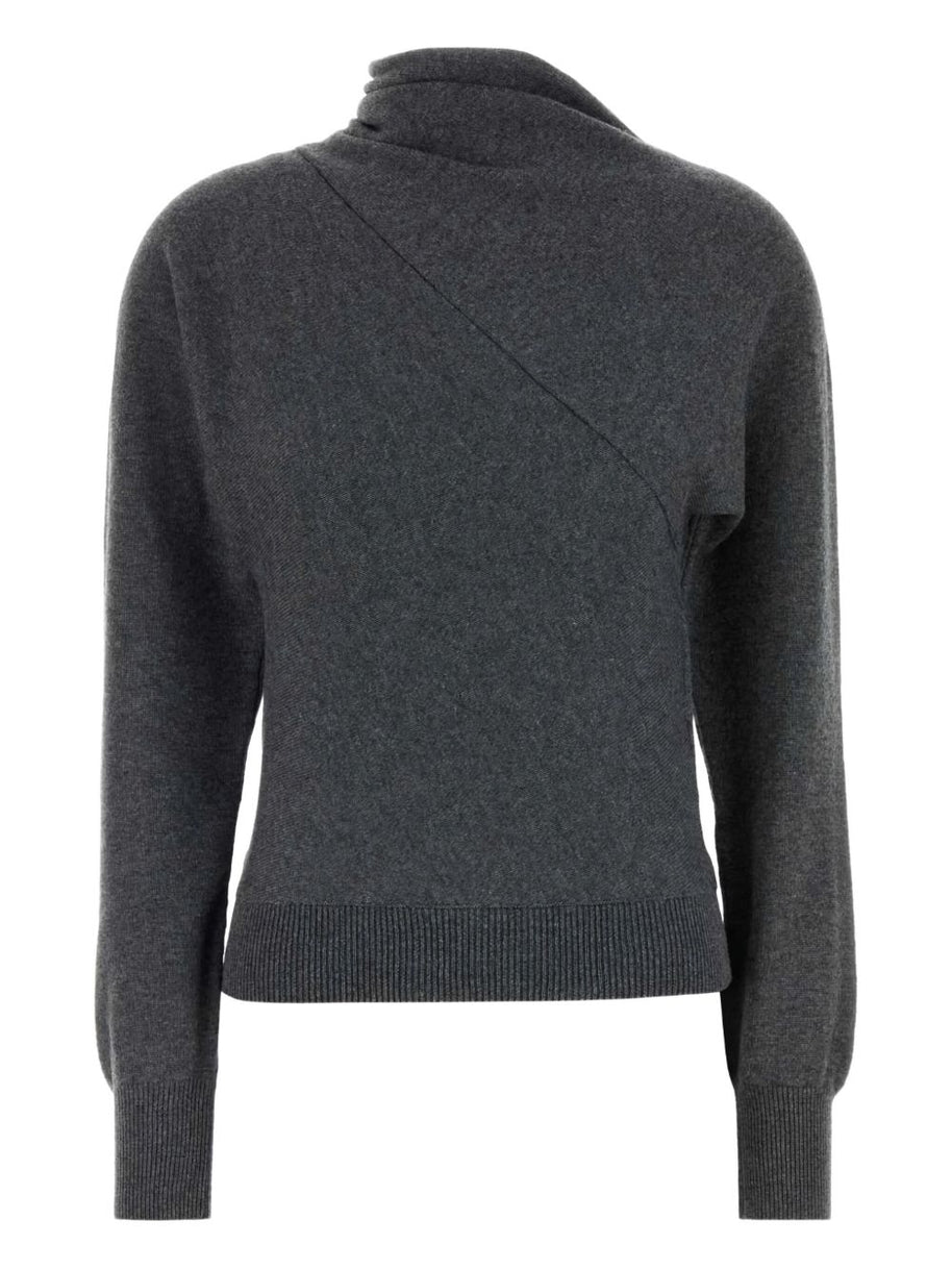 Tom Ford Cashmere And Cotton Turtle-neck Sweater - Grey