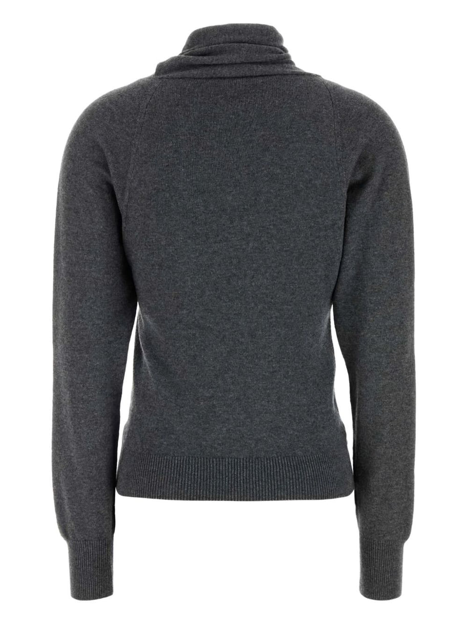 Tom Ford Cashmere And Cotton Turtle-neck Sweater - Grey