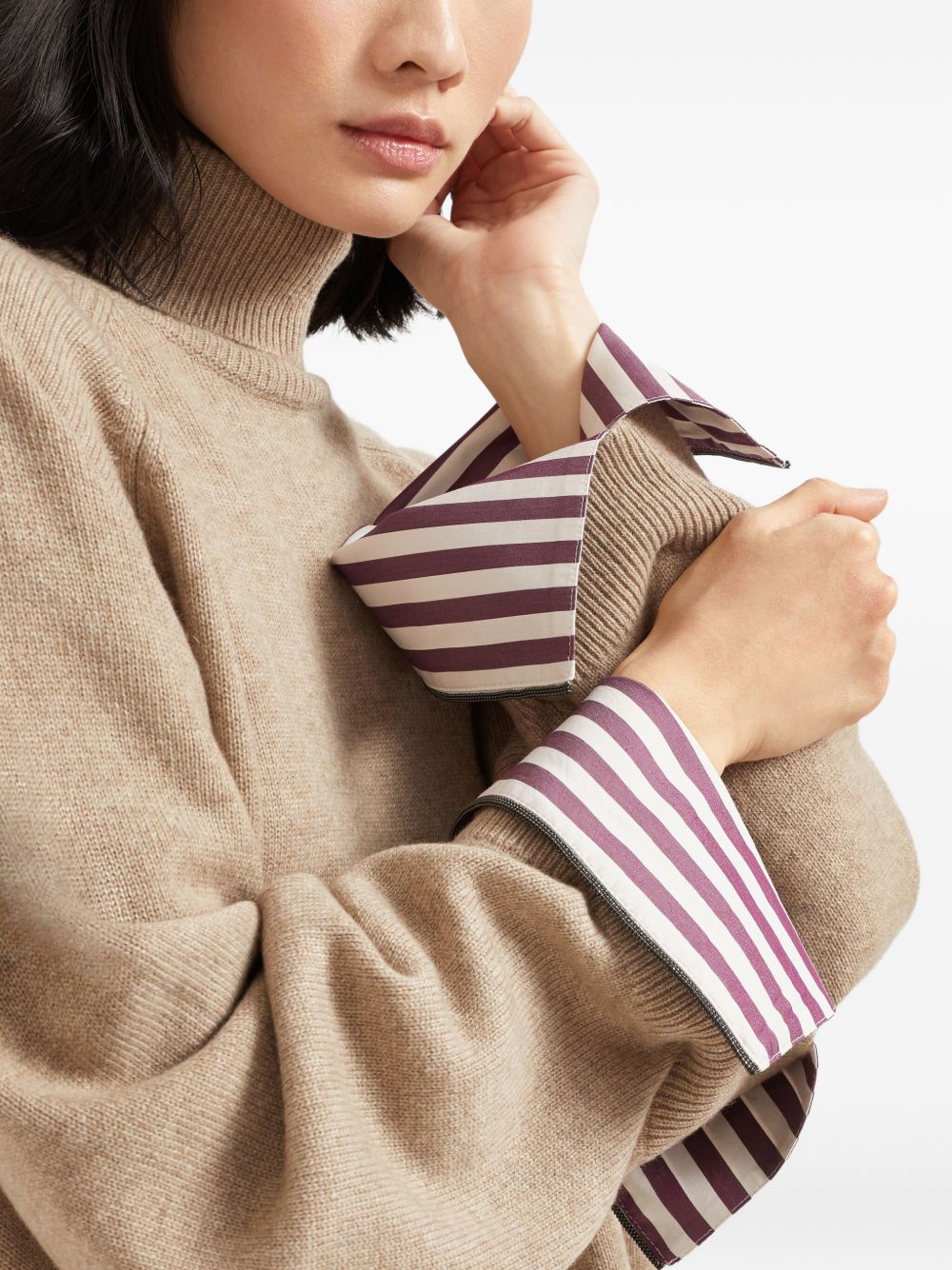 Brunello Cucinelli Cashmere Turtle-neck Sweater - Brown