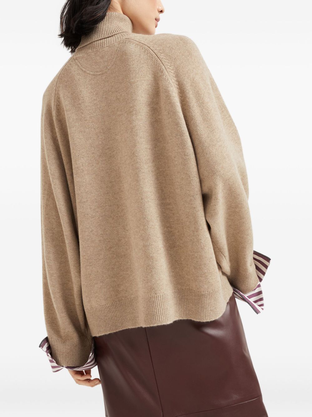 Brunello Cucinelli Cashmere Turtle-neck Sweater - Brown