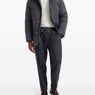 Brunello Cucinelli Wool Trousers - Grey