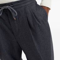 Brunello Cucinelli Wool Trousers - Grey