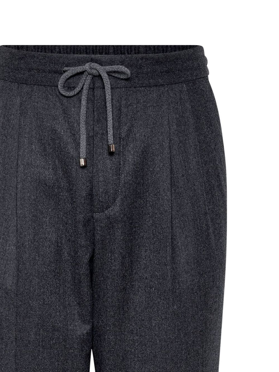 Brunello Cucinelli Wool Trousers - Grey