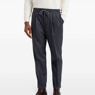 Brunello Cucinelli Wool Trousers - Grey