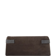 Brunello Cucinelli Suede Leather Clutch Bag -. Black