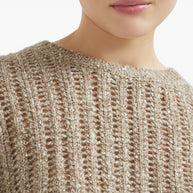 Brunello Cucinelli Wool Crewneck Sweater - Beige