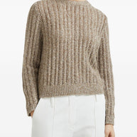 Brunello Cucinelli Wool Crewneck Sweater - Beige