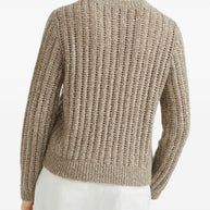 Brunello Cucinelli Wool Crewneck Sweater - Beige