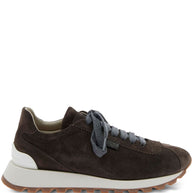 Brunello Cucinelli Suede Leather Sneakers - Black