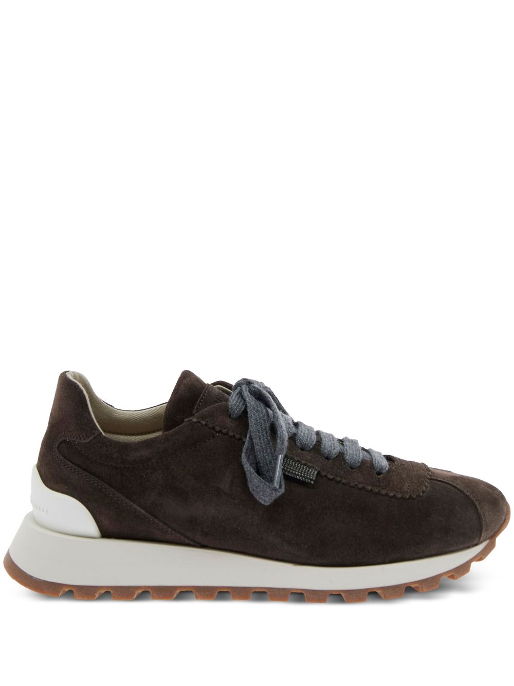 Brunello Cucinelli Suede Leather Sneakers - Black