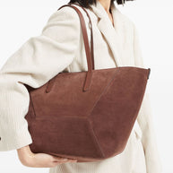 Brunello Cucinelli BC Duo Bag In Suede With Monili