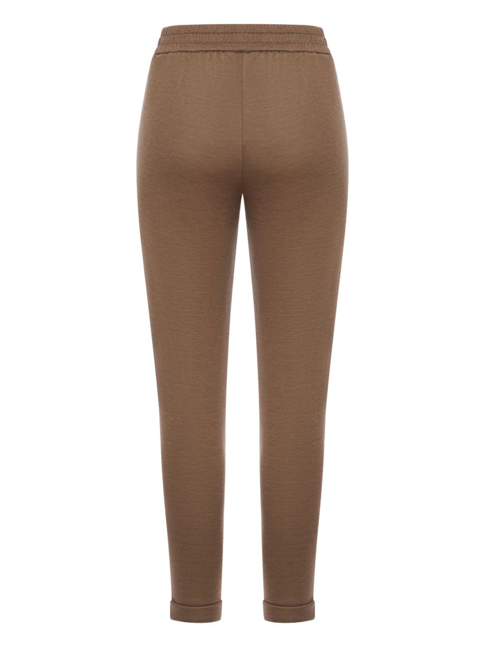 Brunello Cucinelli Cotton And Silk Blend Trousers - Brown